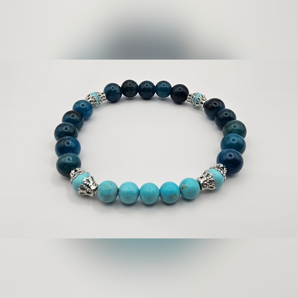 Gemstone beaded bracelet